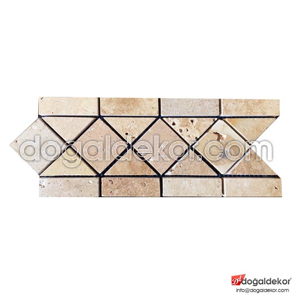 Bordür Traverten Kahverengi -DT1031